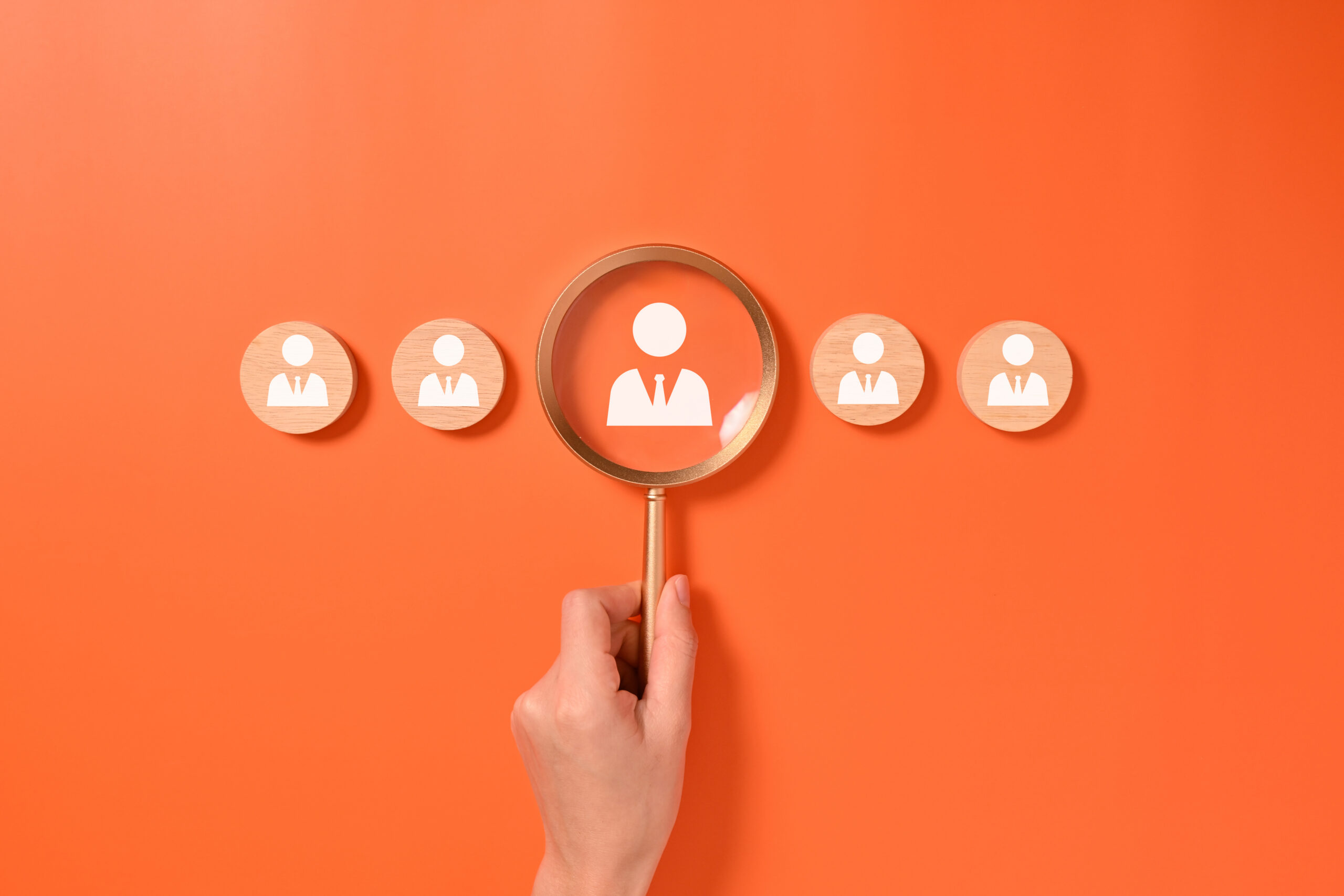 Human resources choosing suitable employee to join work, Choosing professional leader competency, Human resources management, Recruitment employment. High quality photo
