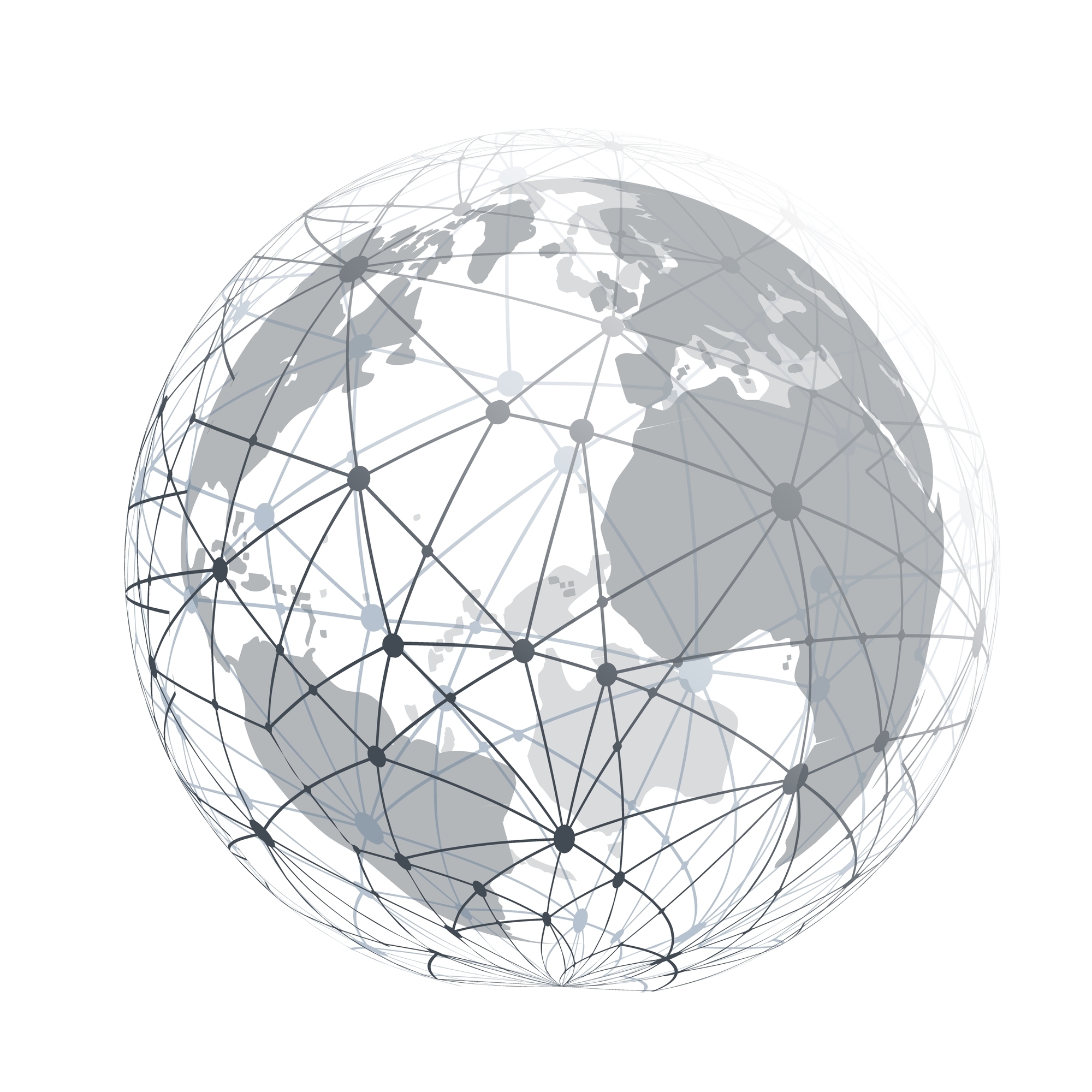 Black,And,White,Modern,Minimal,Style,Polygonal,Network,Structure,,Digital